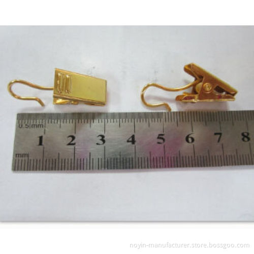 Curtain clip with factory supply, clip for curtain with iron material golden color